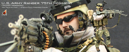 US Army Ranger 75th Regiment w/M249 SAW - MINT IN BOX