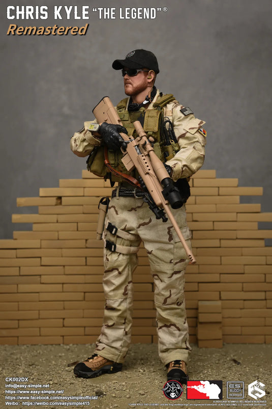 Chris Kyle "The Legend"® RMST DLX, Weapon Set & Custom Headsculpt COMBO - MINT IN BOX