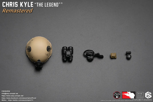 Chris Kyle "The Legend"® RMST DLX, Weapon Set & Custom Headsculpt COMBO - MINT IN BOX