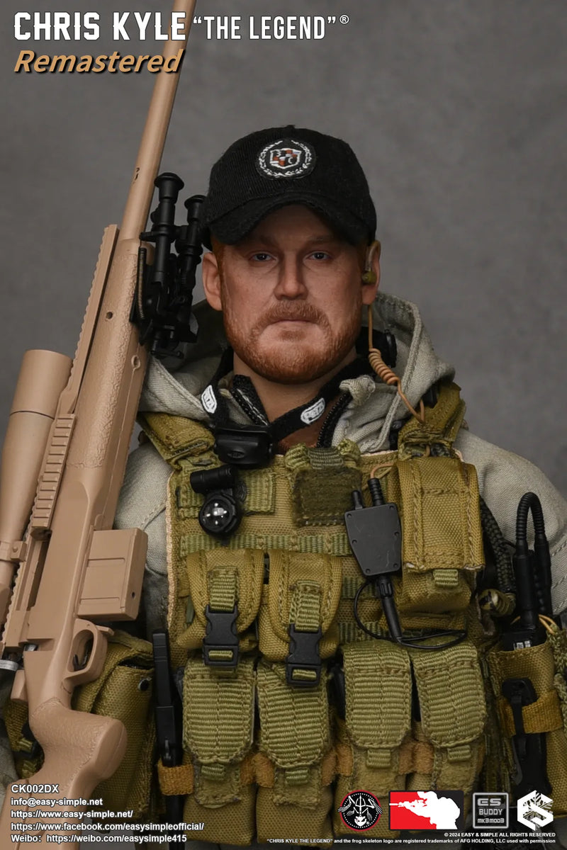 Load image into Gallery viewer, Chris Kyle &quot;The Legend&quot;® RMST DLX, Weapon Set &amp; Custom Headsculpt COMBO - MINT IN BOX
