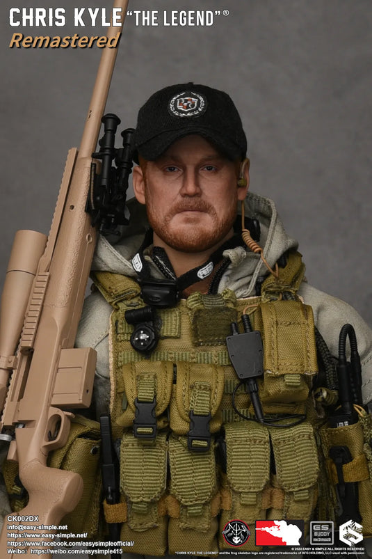 Chris Kyle "The Legend"® RMST DLX, Weapon Set & Custom Headsculpt COMBO - MINT IN BOX