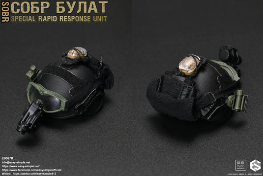 SOBR - Version R - Black Helmet w/NVG & Attachment Set