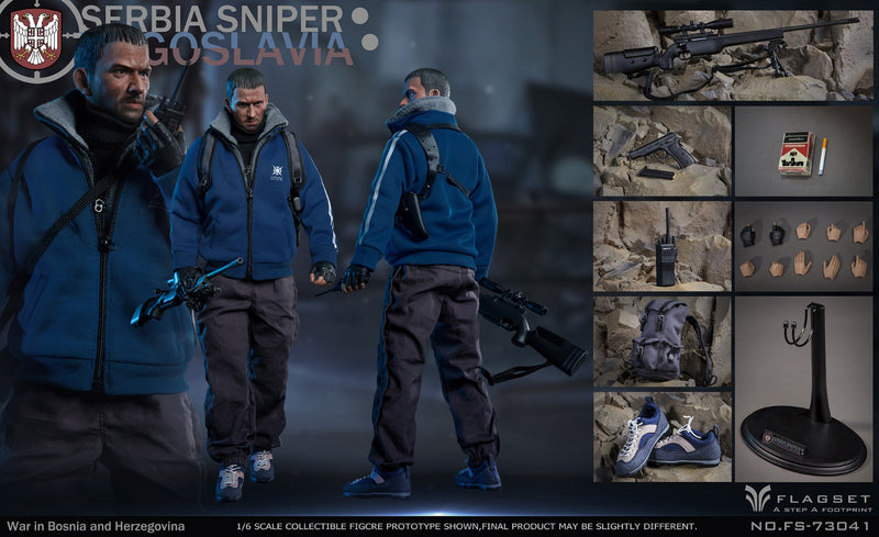 Load image into Gallery viewer, Serbia Sniper In Yugoslavia - Grey Backpack
