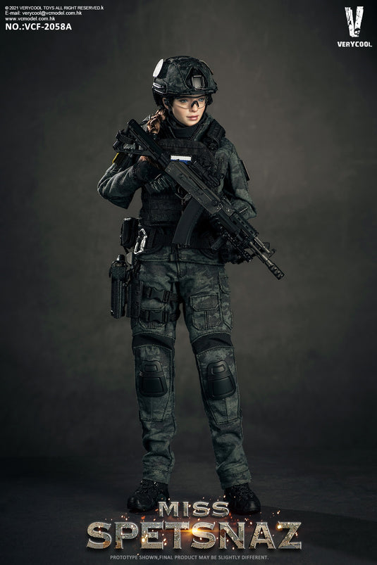 Miss Spesnaz - Female Black Multicam Combat Uniform Set