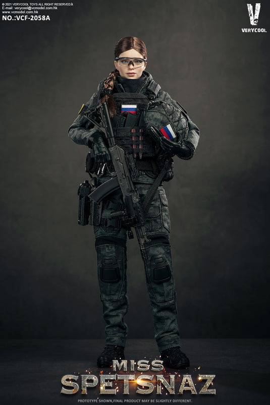 Miss Spesnaz - Female Black Multicam Combat Uniform Set