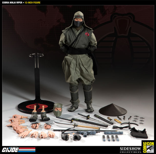 Load image into Gallery viewer, GI JOE - Cobra Ninja Viper - Male Base Body w/Ninja Uniform Set
