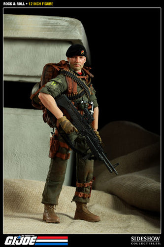 GI JOE - Machine Gunner Rock 'n' Roll - Exclusive - MINT IN BOX