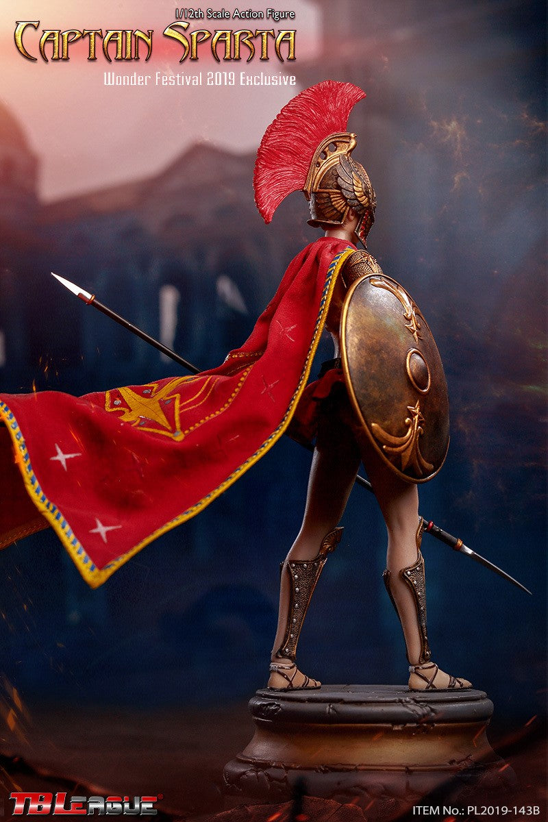 Load image into Gallery viewer, 1/12 Scale - Female Captain Sparta - Trojan Helmet w/Molded Plume
