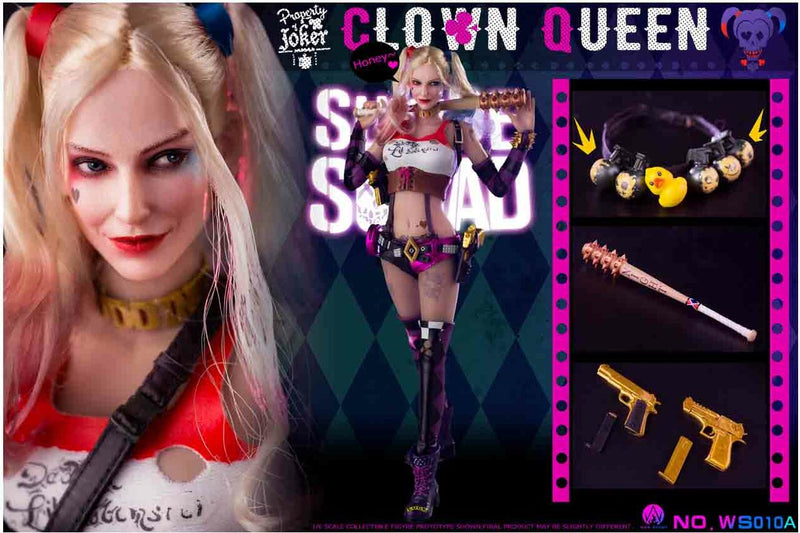 Load image into Gallery viewer, Clown Queen - Purple Boots (Peg Type)
