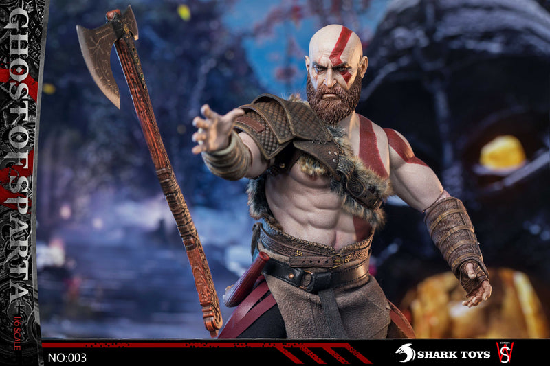 Load image into Gallery viewer, God of War - Kratos w/Exclusive Head Sculpt - MINT IN BOX
