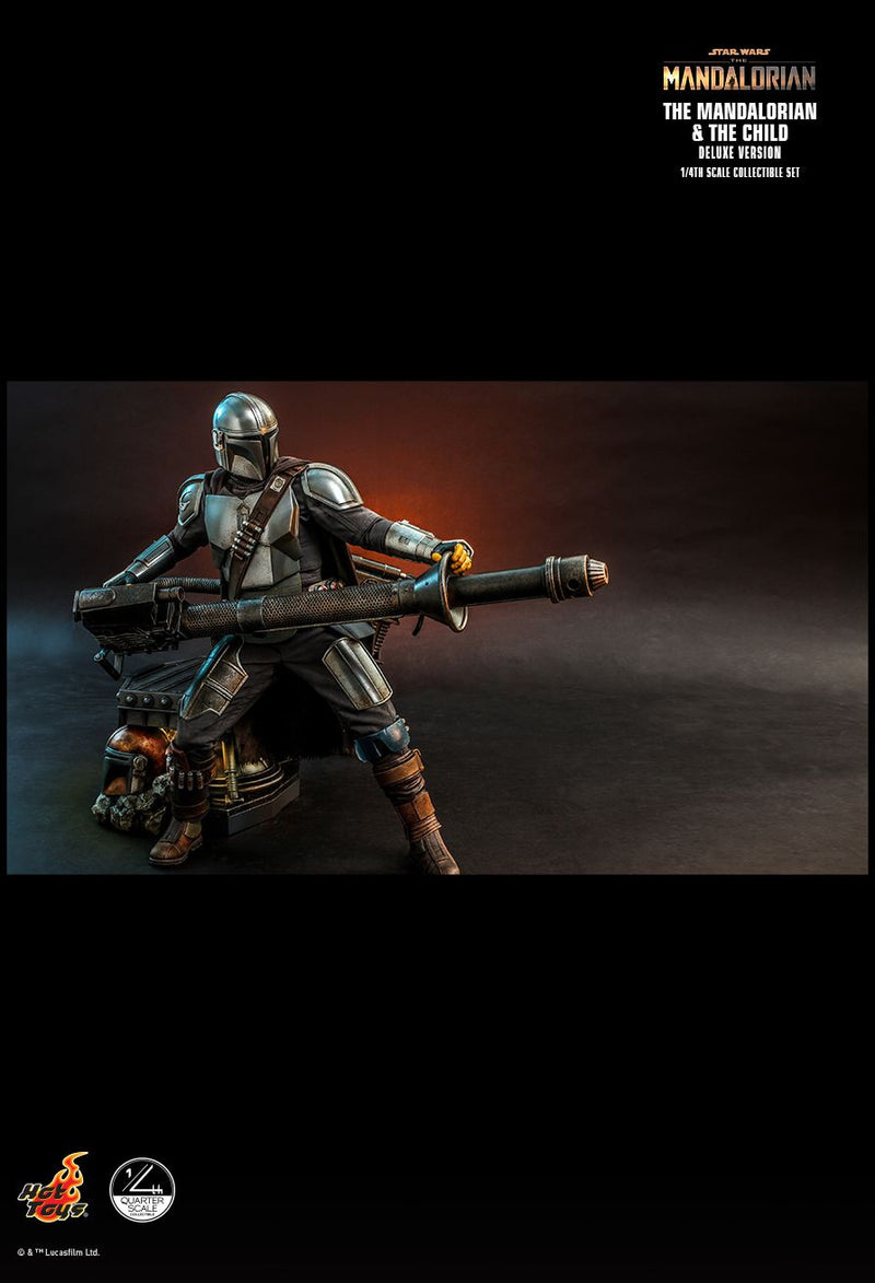 Load image into Gallery viewer, 1/4 - Star Wars - The Mandalorian &amp; Grogu Deluxe Version - MINT IN BOX
