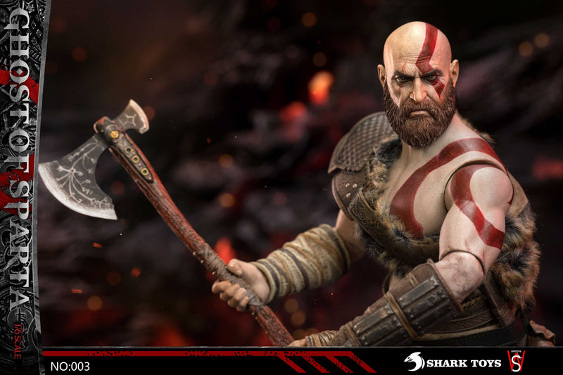 Load image into Gallery viewer, God of War - Kratos w/Exclusive Head Sculpt - MINT IN BOX
