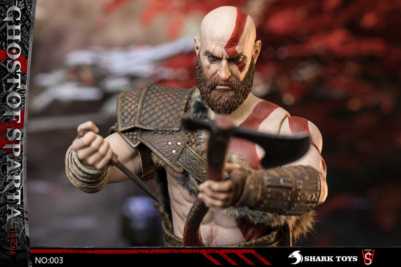 Load image into Gallery viewer, God of War - Kratos w/Exclusive Head Sculpt - MINT IN BOX
