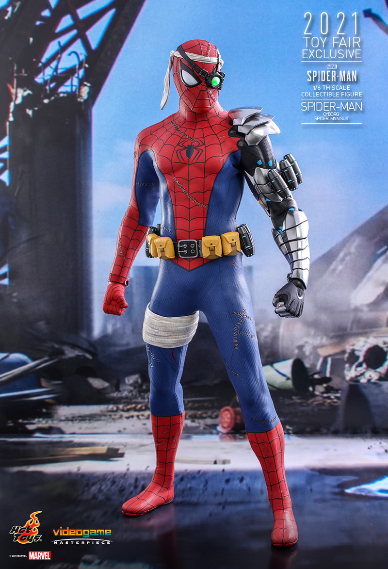 Load image into Gallery viewer, Marvel&#39;s Spider-Man - Cyborg Spider-Man - Exclusive - MINT IN BOX
