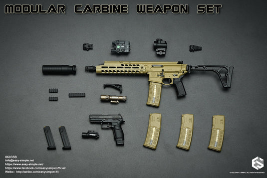 Modular Carbine Weapon Set Ver. B - Black Suppressor