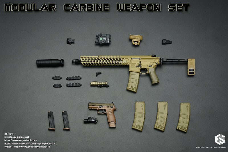 Load image into Gallery viewer, Modular Carbine Weapon Set Ver. E - Scope w/PEQ
