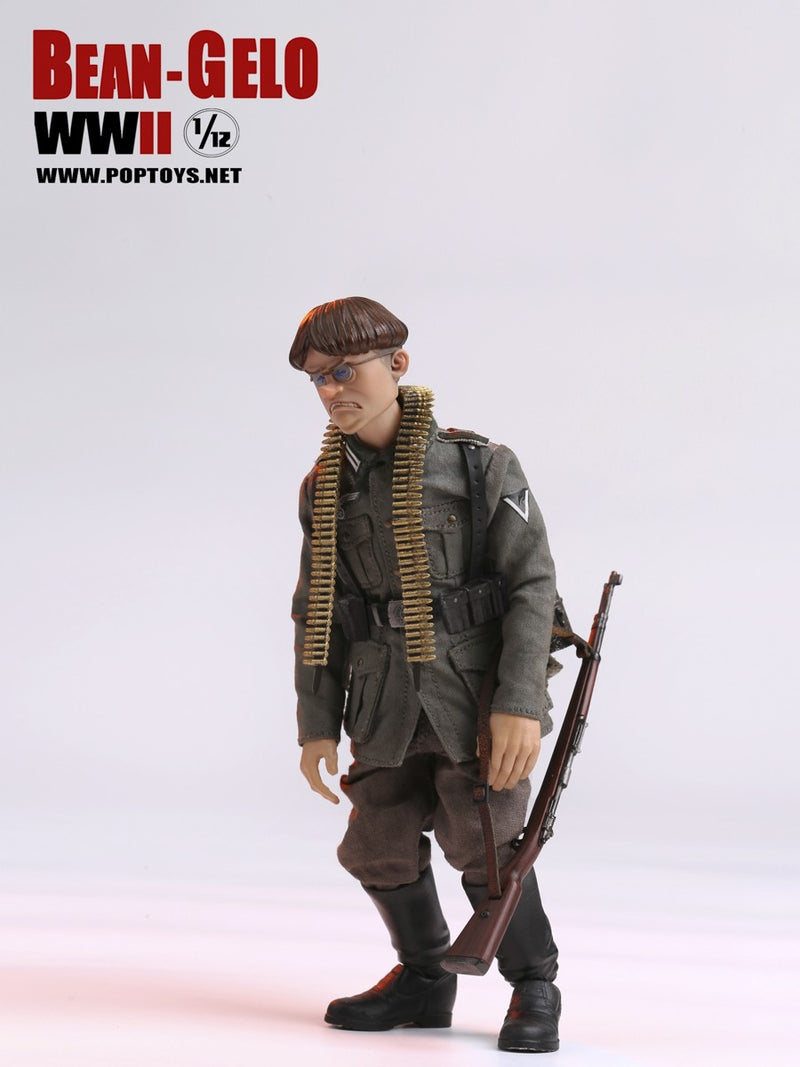 Load image into Gallery viewer, 1/12 - WWII Bean-Gelo - Han - Male Head Sculpt
