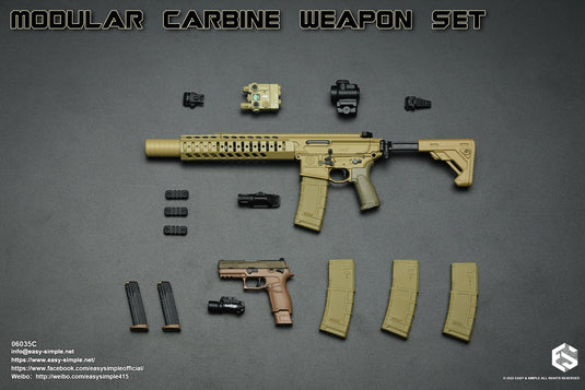 Modular Carbine Weapon Set Ver. C - 5.56mm Tan Magazines (x3)