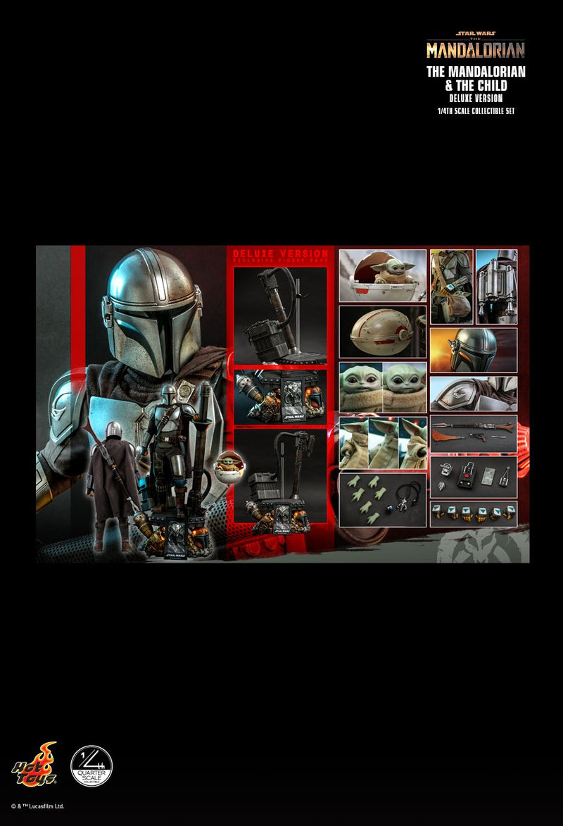 Load image into Gallery viewer, 1/4 - Star Wars - The Mandalorian &amp; Grogu Deluxe Version - MINT IN BOX
