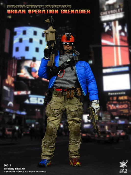 PMC Urban Grenadier - Flame Colored FAST Helmet w/Camera