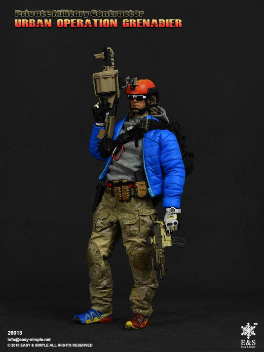 PMC Urban Grenadier - Flame Colored FAST Helmet w/Camera