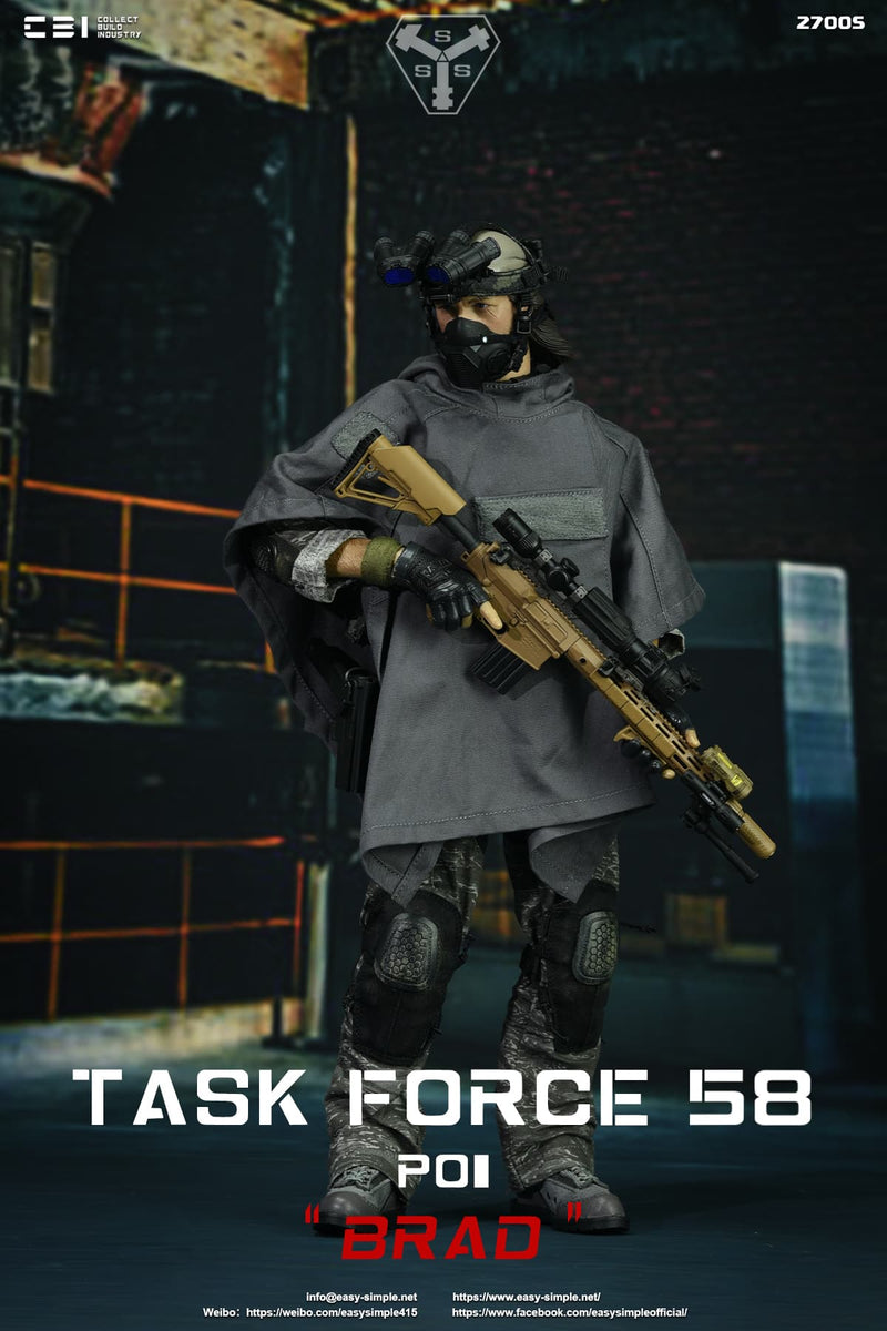 Load image into Gallery viewer, Task Force 58 PO1 Brad - Male Base Body w/Prosthetic Leg &amp; Head Sculpt
