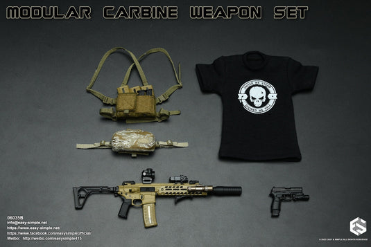 Modular Carbine Weapon Set Ver. B - Black Suppressor