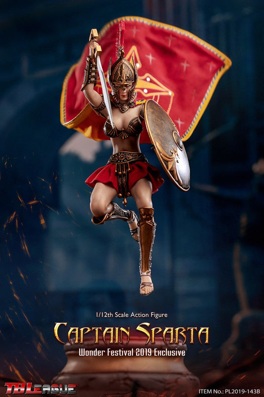 1/12 Scale - Female Captain Sparta - Trojan Helmet w/Molded Plume