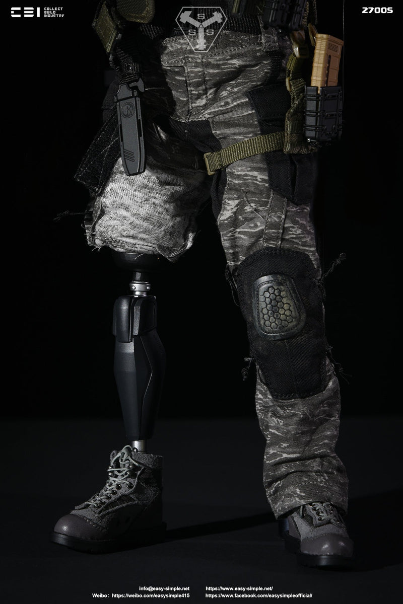 Load image into Gallery viewer, Task Force 58 PO1 Brad - Male Base Body w/Prosthetic Leg &amp; Head Sculpt
