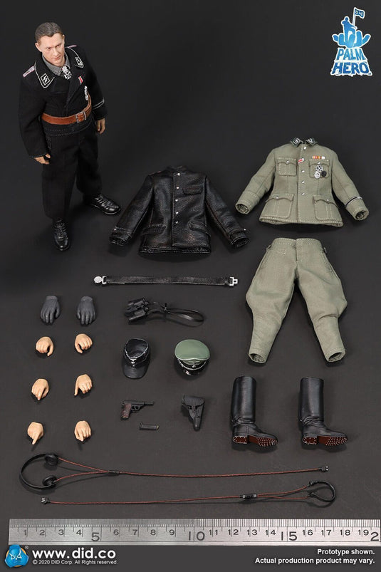 1/12 - WWII German - Black Gloved Hand Set