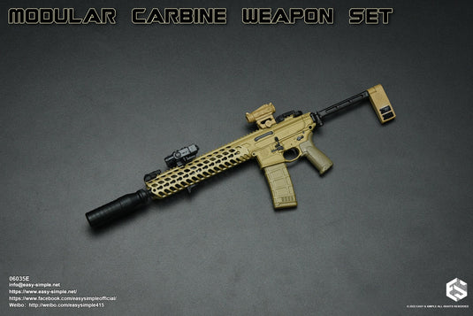 Modular Carbine Weapon Set Ver. E - Scope w/PEQ