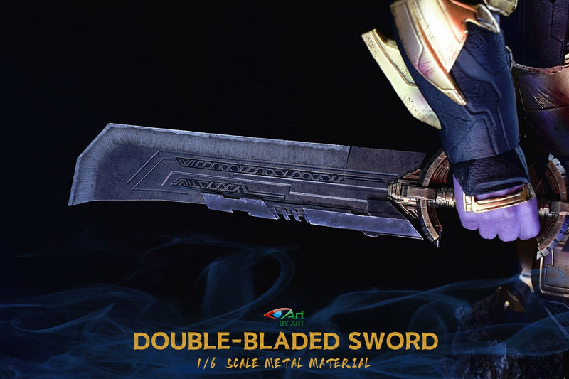 Load image into Gallery viewer, Metal Double-Bladed THANOS Sword - MINT IN BOX
