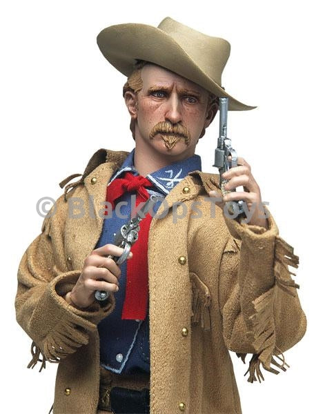 Load image into Gallery viewer, General Custer - Silver Revolver Pistol &amp; Right Draw Holster
