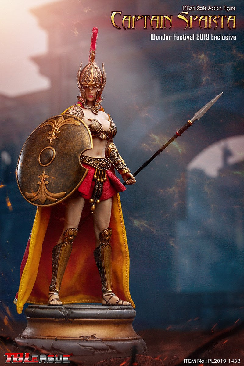 Load image into Gallery viewer, 1/12 Scale - Female Captain Sparta - Trojan Helmet w/Molded Plume
