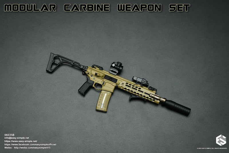 Load image into Gallery viewer, Modular Carbine Weapon Set Ver. B - Spring-Loaded P320 Pistol w/Tac Light
