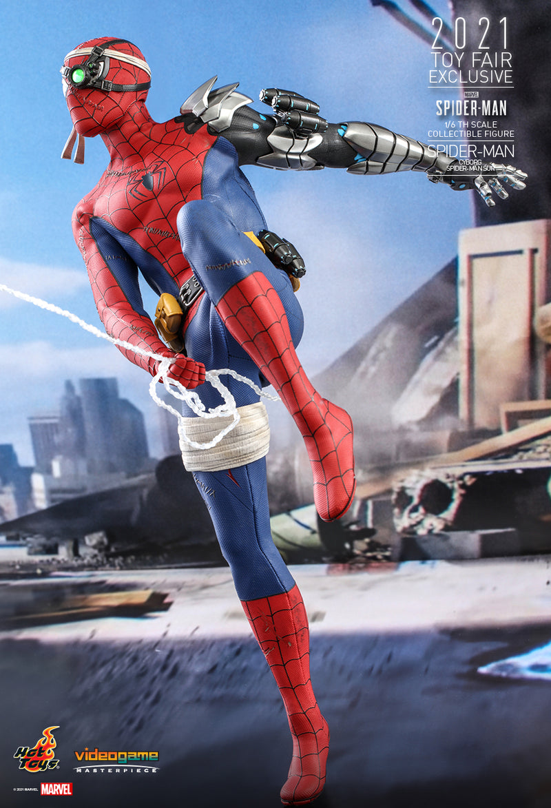 Load image into Gallery viewer, Marvel&#39;s Spider-Man - Cyborg Spider-Man - Exclusive - MINT IN BOX
