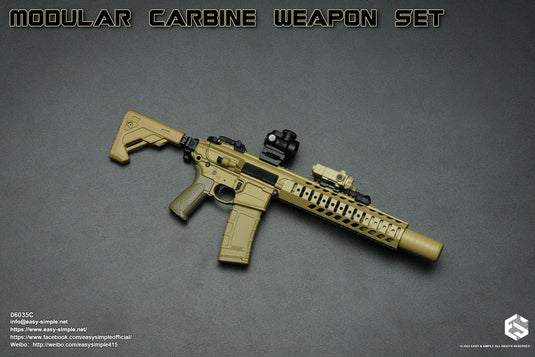 Modular Carbine Weapon Set Ver. C - 5.56mm Tan Magazines (x3)