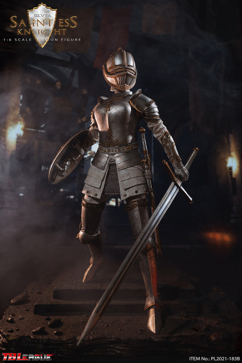 Load image into Gallery viewer, Saintless Knight White Ver - Silver Like Female Knight Helmet
