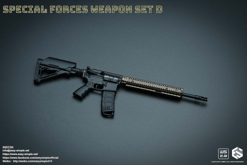 Load image into Gallery viewer, Special Forces - Black &amp; Bronze Like M4 Assault Rifle w/60 Round Mag
