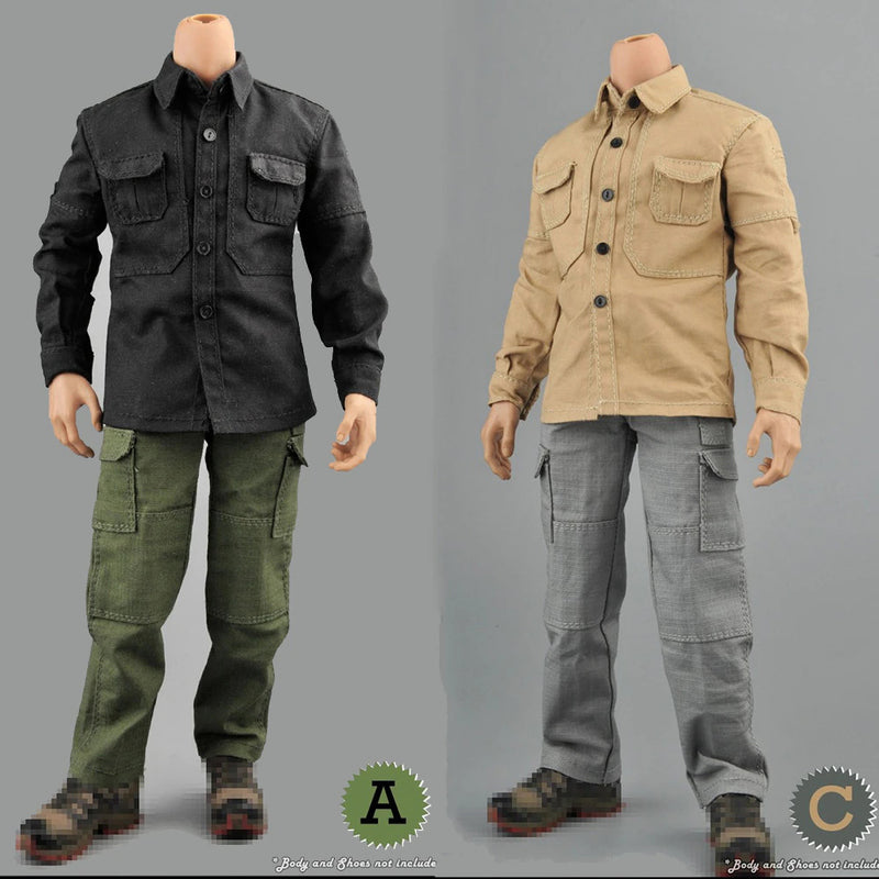 Load image into Gallery viewer, PMC Tactical Suit Sets - Gray Pants w/Belt
