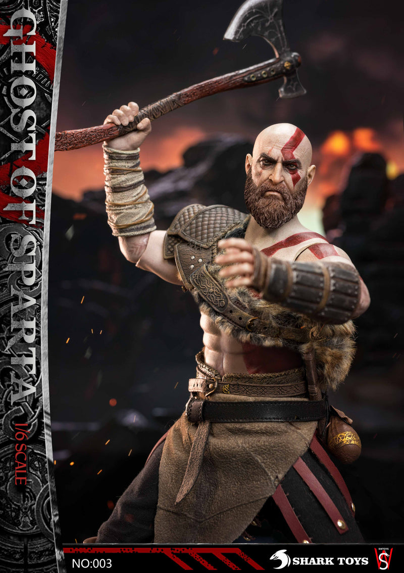 Load image into Gallery viewer, God of War - Kratos w/Exclusive Head Sculpt - MINT IN BOX
