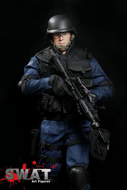 Load image into Gallery viewer, LAPD - SWAT - Black Clear Lens Shooting Glasses
