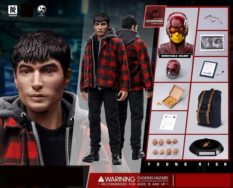 Load image into Gallery viewer, The Flash Barry Allen - Grey Hooded Jacket
