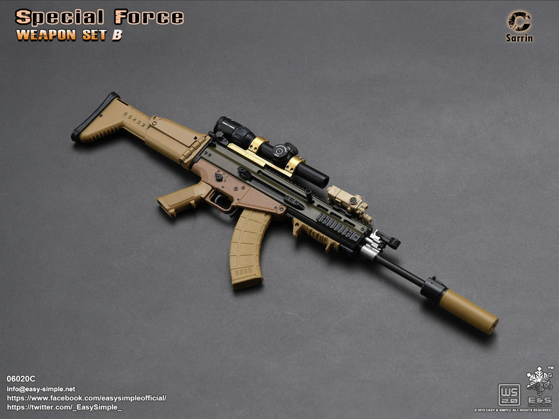 Load image into Gallery viewer, Special Force Weapon Set B - Sarrin Scar-H w/Accessory Set
