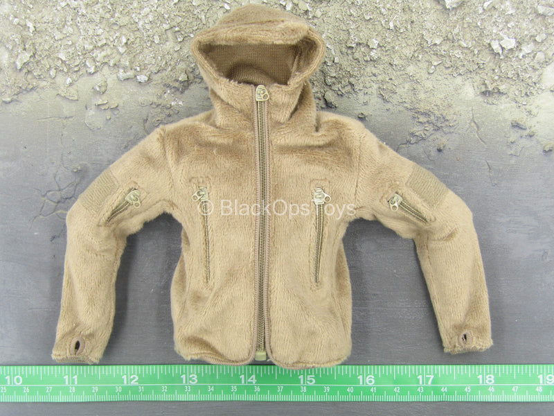 Load image into Gallery viewer, Shag Master Hoodie Suit - Tan Fleece-Like Jacket
