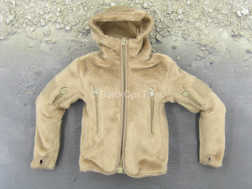 Shag Master Hoodie Suit - Tan Fleece-Like Jacket