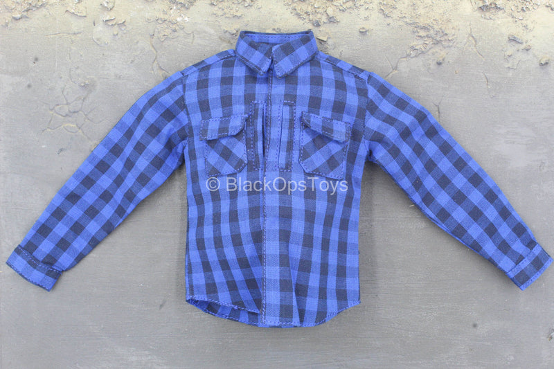 Load image into Gallery viewer, Blue Plaid Shirt
