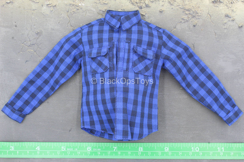 Load image into Gallery viewer, Blue Plaid Shirt
