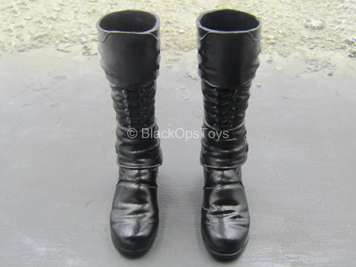 Fantastic Beasts - Gellert - Black Knee High Boots (Peg Type)