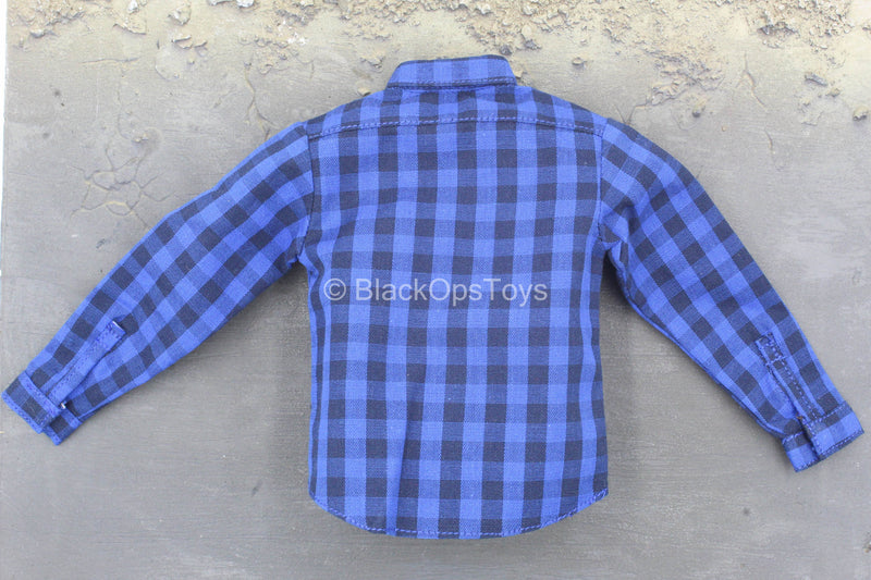 Load image into Gallery viewer, Blue Plaid Shirt
